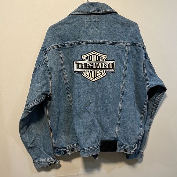 Harley Davidson Jean jacket size large - Picture 2 of 7